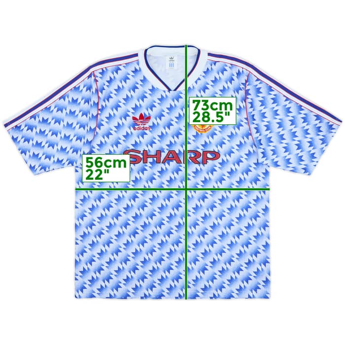 1990-92 Manchester United Away Shirt - 8/10 - (L)