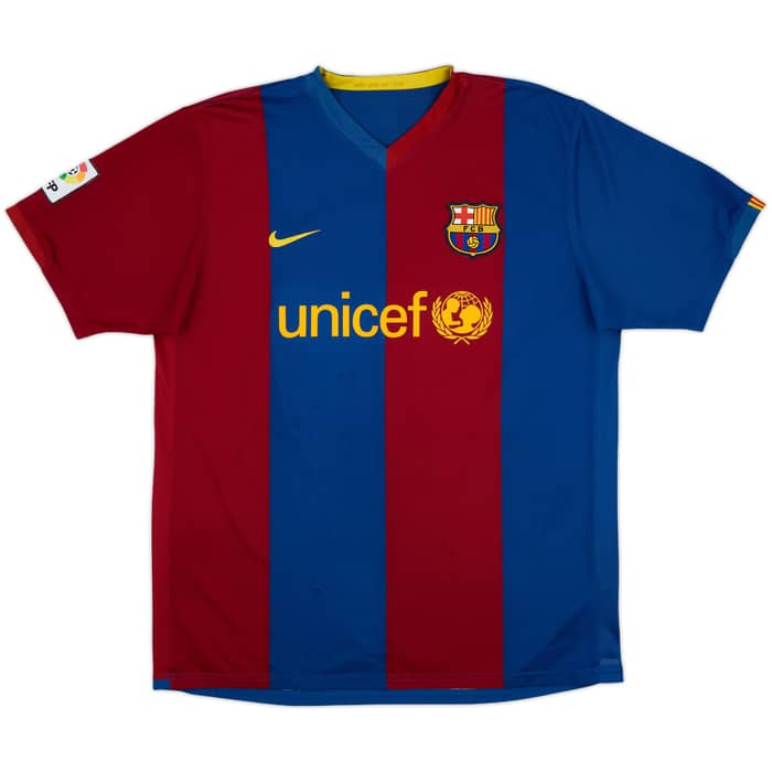 2006-07 Barcelona Home Shirt Messi #19 - 7/10 - (XL)