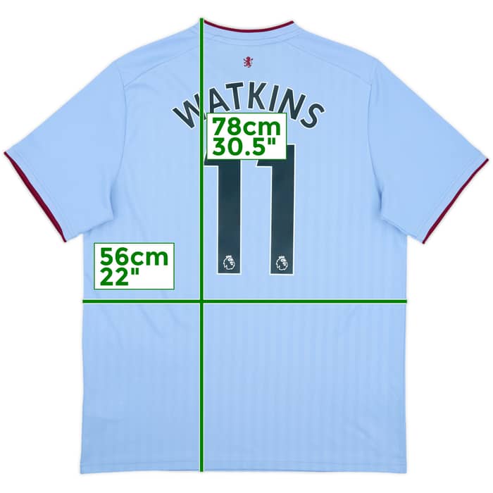 2022-23 Aston Villa Away Shirt Watkins #11 - 7/10 - (XL)