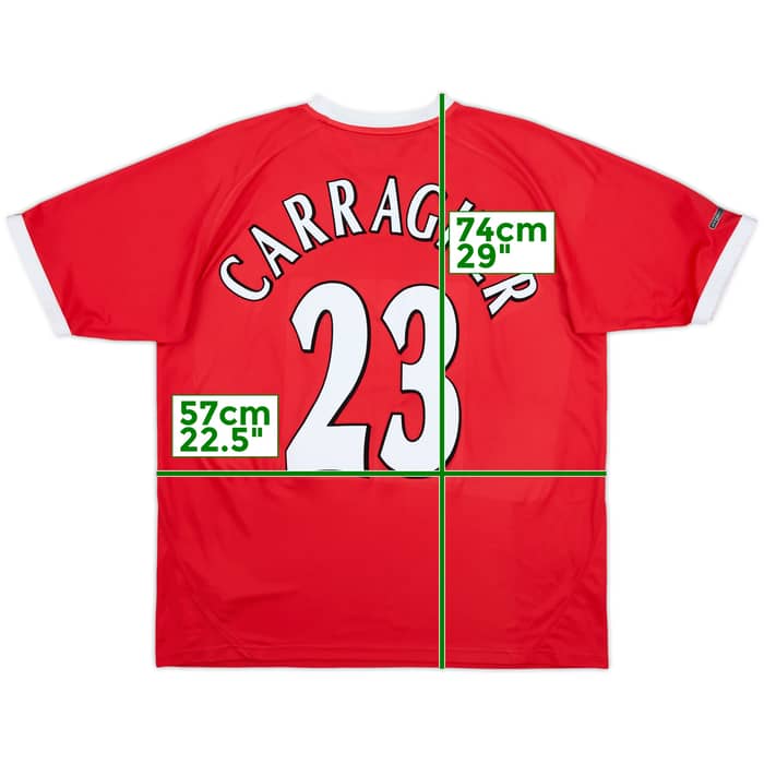 2001-03 Liverpool CL Shirt Carragher #23 - 7/10 - (L)