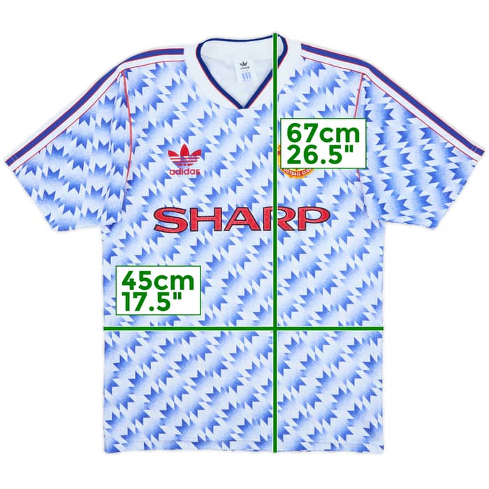 1990-92 Manchester United Away Shirt - 10/10 - (S)