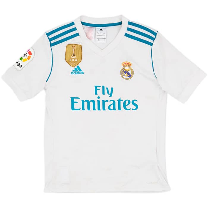 2017-18 Real Madrid Home Shirt - 7/10 - (M.Boys)