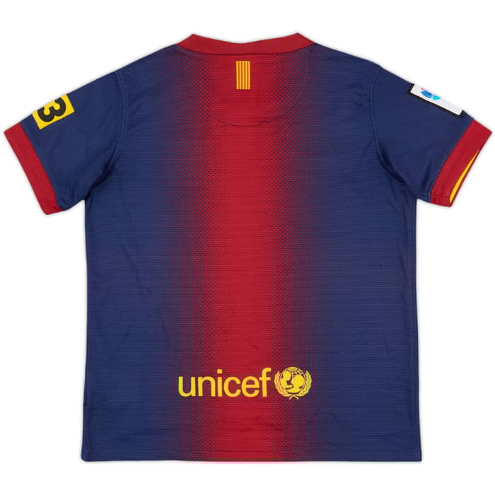 2012-13 Barcelona Home Shirt - 9/10 - (7-8 Years)