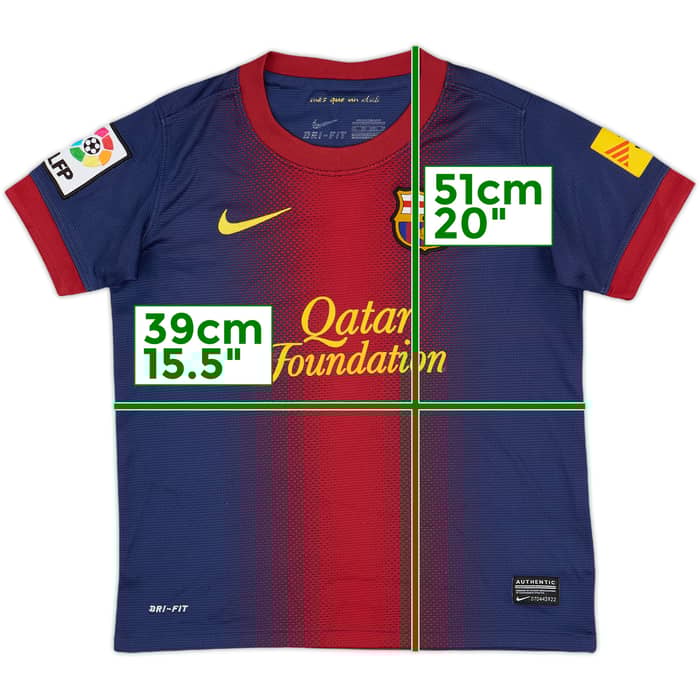 2012-13 Barcelona Home Shirt - 9/10 - (7-8 Years)