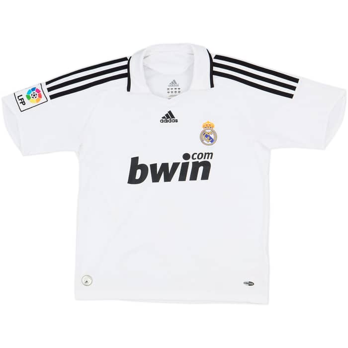 2008-09 Real Madrid Home Shirt - 7/10 - (L.Boys)