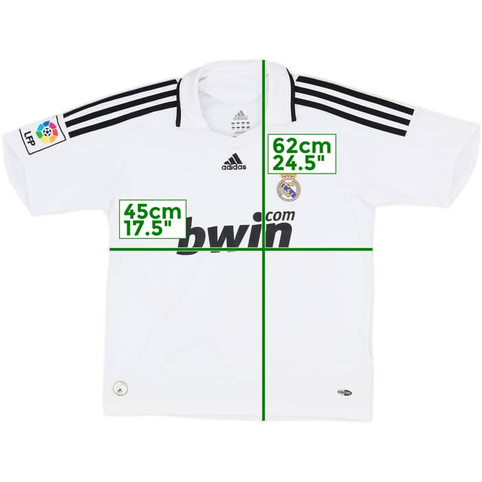 2008-09 Real Madrid Home Shirt - 7/10 - (L.Boys)
