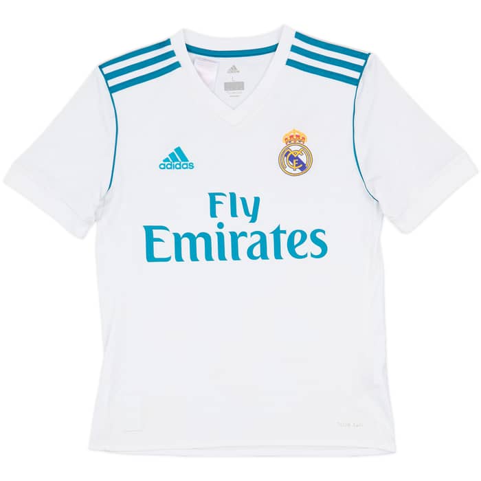 2017-18 Real Madrid Home Shirt - 8/10 - (L.Boys)