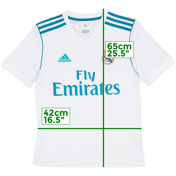 2017-18 Real Madrid Home Shirt - 8/10 - (L.Boys)