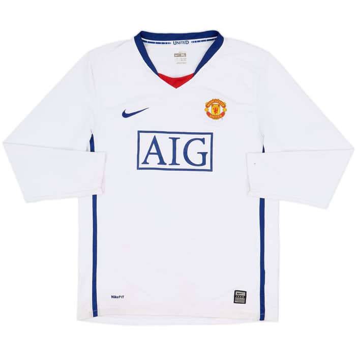 2008-10 Manchester United Away L/S Shirt Rooney #10 - 7/10 - (XL.Boys)