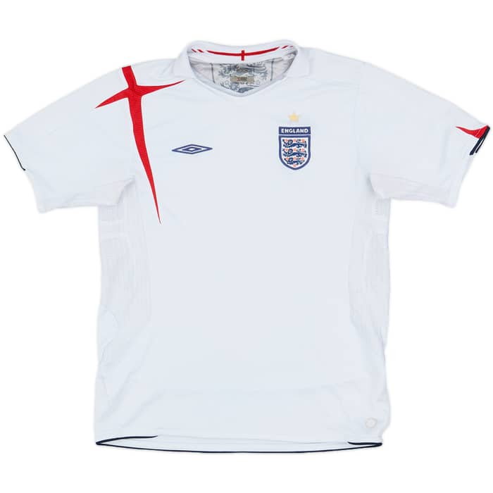 2005-07 England Home Shirt - 6/10 - (XL.Boys)