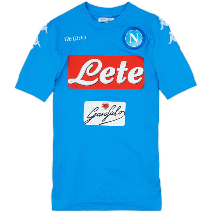 2016-17 Napoli Authentic Home Shirt - 9/10 - (S/M)