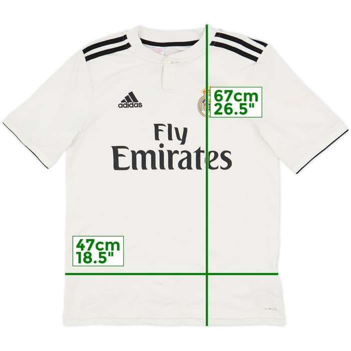 2018-19 Real Madrid Home Shirt - 7/10 - (XL.Boys)