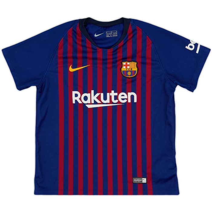 2018-19 Barcelona Home Shirt - 9/10 - (5-6 Years)