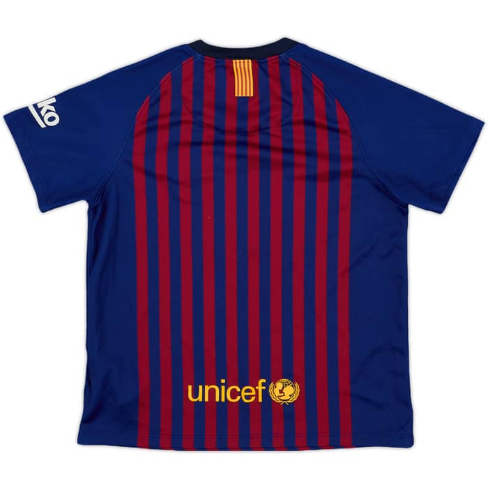 2018-19 Barcelona Home Shirt - 9/10 - (5-6 Years)