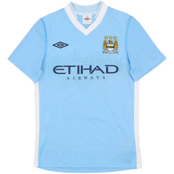 2011-12 Manchester City Home Shirt Kun Aguero #16 - 7/10 - (XS)