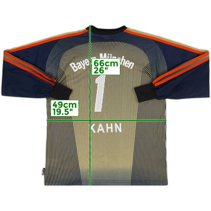 2003-04 Bayern Munich GK Shirt Kahn #1 - 7/10 - (XL.Boys)