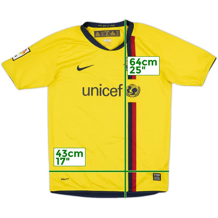 2008-10 Barcelona Away Shirt - 9/10 - (L.Boys)