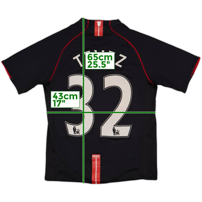 2007-08 Manchester United Away Shirt Tevez #32 - 9/10 - (XL.Boys)