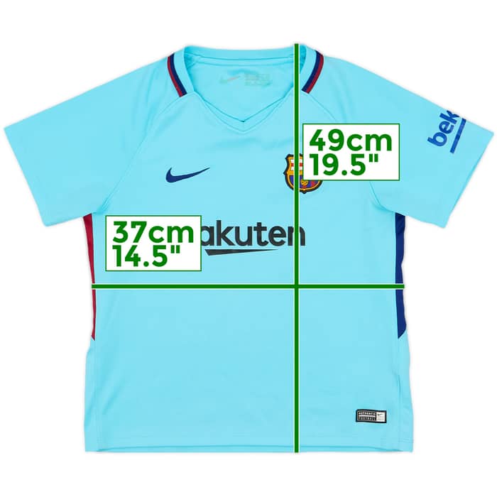 2017-18 Barcelona Away Shirt - 8/10 - (S.Boys)