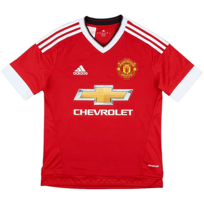 2015-16 Manchester United Home Shirt - 10/10 - (L.Boys)