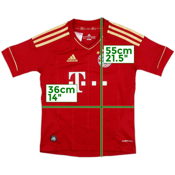 2012-13 Bayern Munich Home Shirt - 7/10 - (7-8 Years)