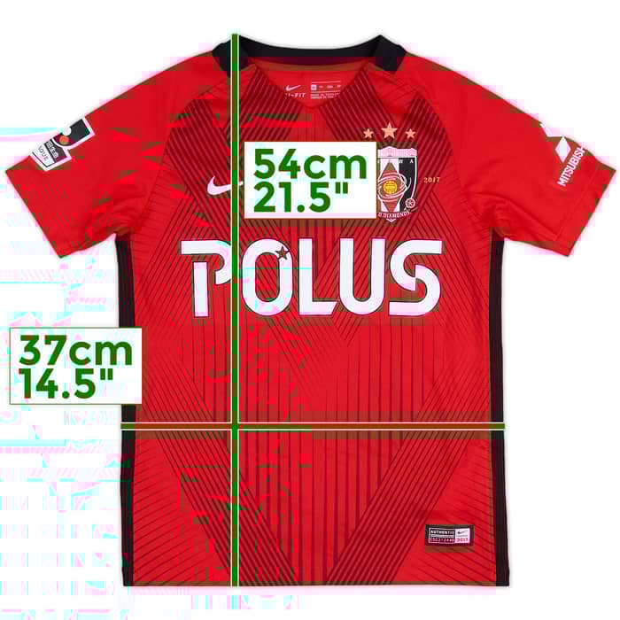 2017 Urawa Red Diamonds Home Shirt - 10/10 - (Women's XS)