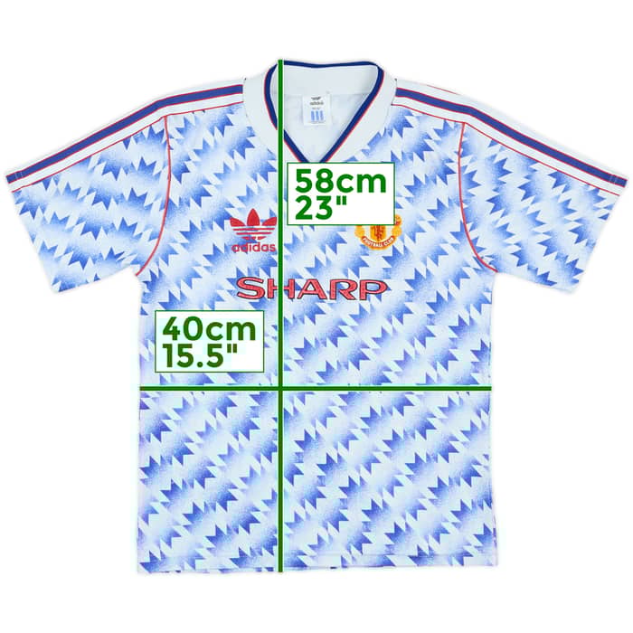 1990-92 Manchester United Away Shirt - 9/10 - (M.Boys)