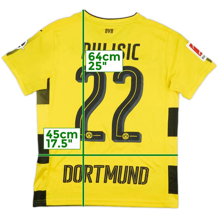 2017-18 Borussia Dortmund Home Shirt Pulisic #22 - 8/10 - (L.Boys)