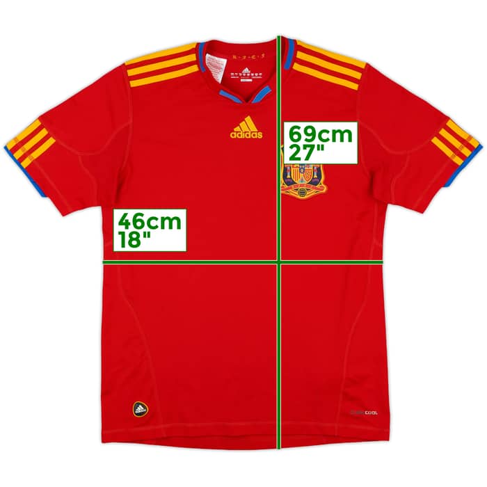 2009-10 Spain Home Shirt - 10/10 - (L.Boys)