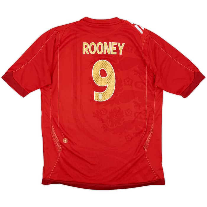 2006-08 England Away Shirt Rooney #9 - 8/10 - (XL.Boys)