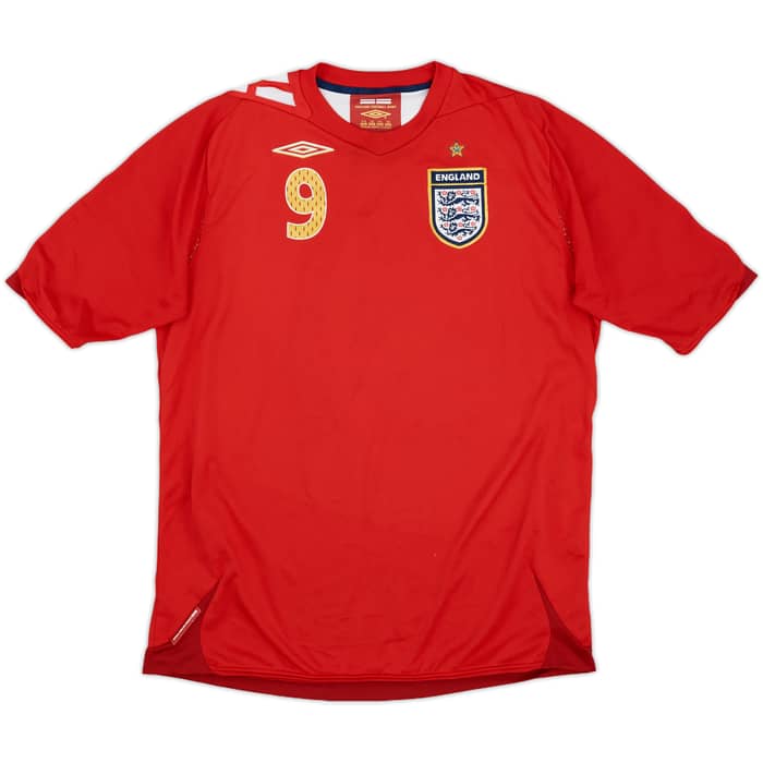 2006-08 England Away Shirt Rooney #9 - 8/10 - (XL.Boys)