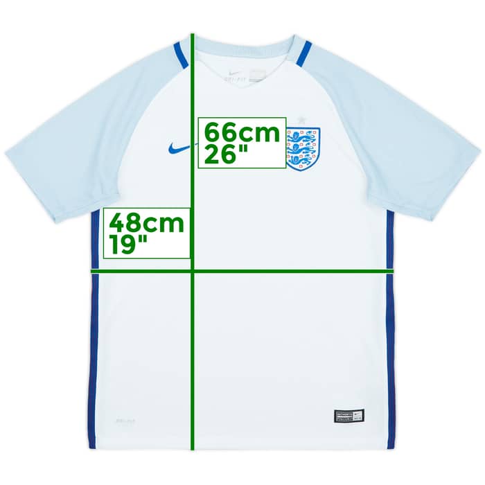 2016-17 England Home Shirt - 10/10 - (XL.Boys)