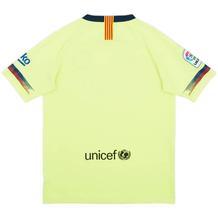 2018-19 Barcelona Away Shirt - 8/10 - (XL.Boys)