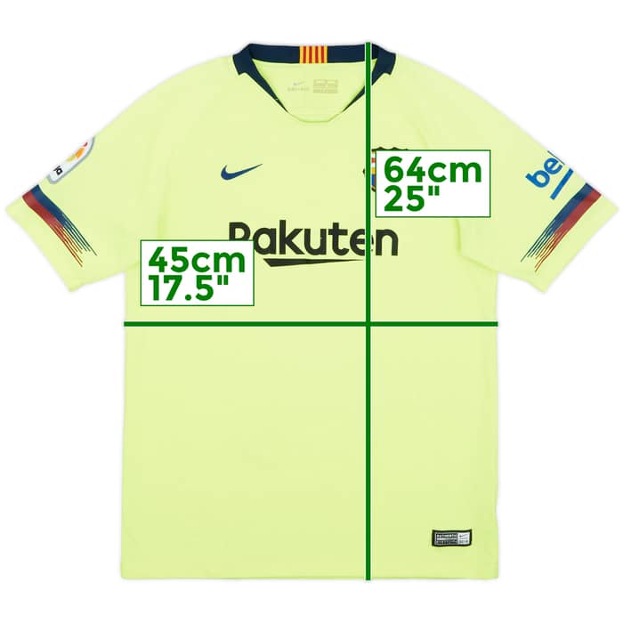 2018-19 Barcelona Away Shirt - 8/10 - (XL.Boys)