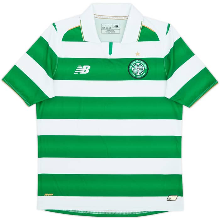 2016-17 Celtic Home Shirt - 10/10 - (L.Boys)