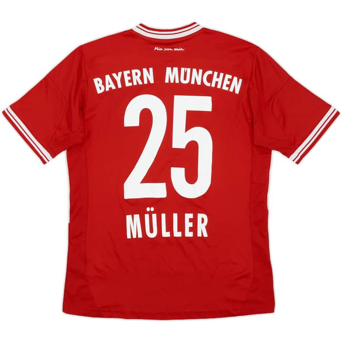 2013-14 Bayern Munich Home Shirt Muller #25- 6/10 - (L.Boys)