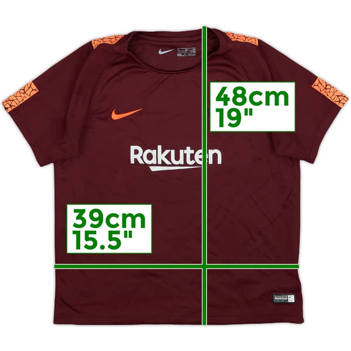 2017-18 Barcelona Away Shirt - 7/10 - (7-8 Years)