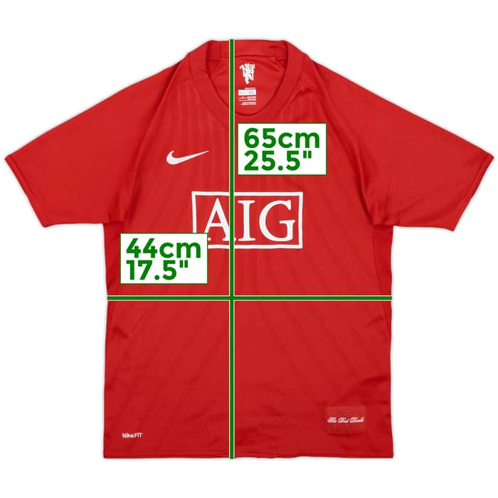 2007-09 Manchester United Home Shirt - 5/10 - (XL.Boys)