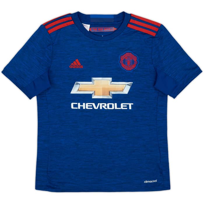 2016-17 Manchester United Away Shirt Pogba #6 - 7/10 - (M.Boys)
