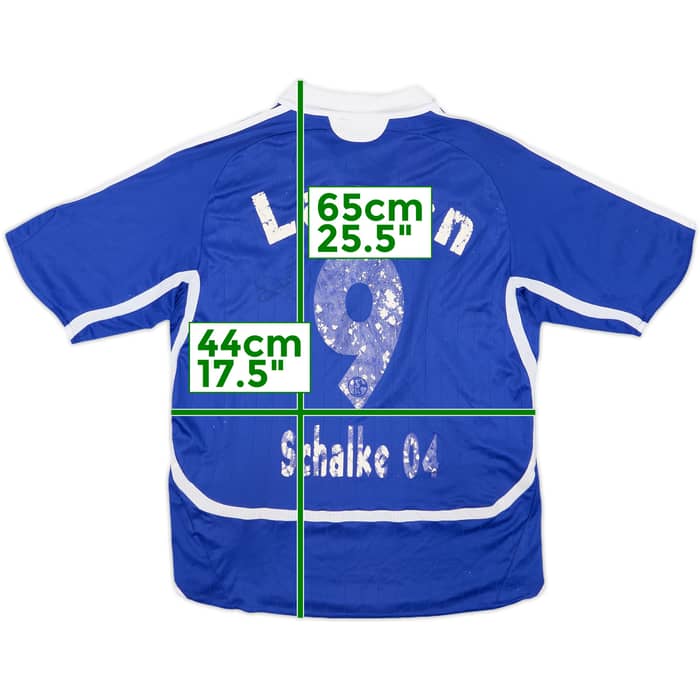 2007-08 Schalke Home Shirt Larsen #9 - 3/10 - (L.Boys)