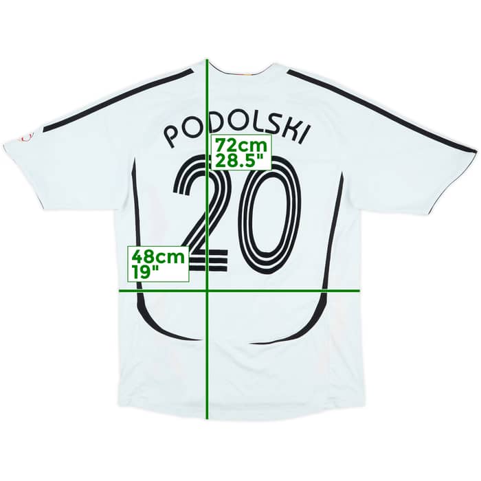 2005-07 Germany Home Shirt Podolski #20 - 7/10 - (XL.Boys)