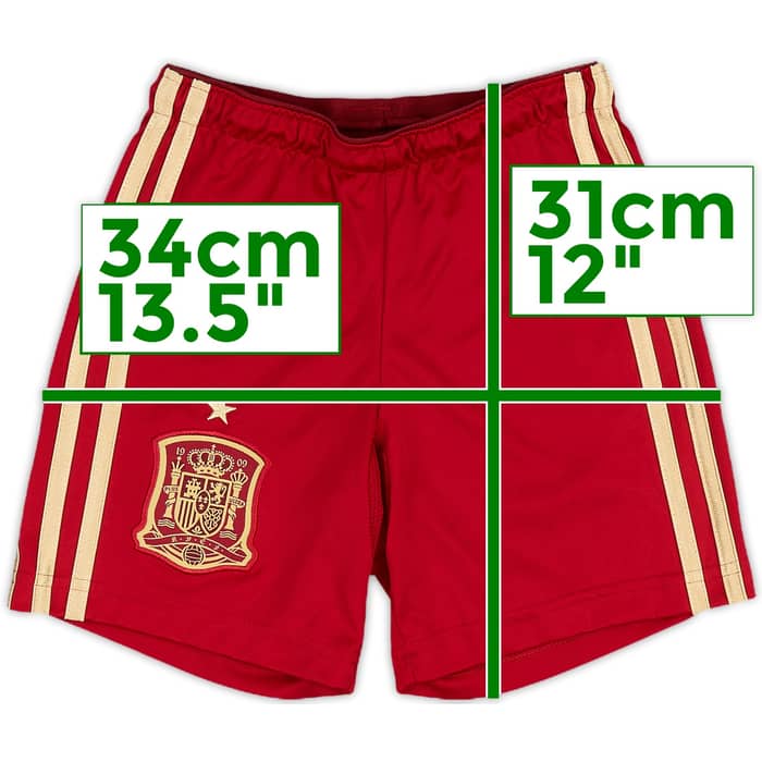 2013-15 Spain Home Shorts - 9/10 - (3-4 Years)