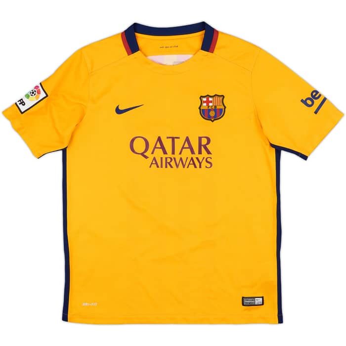 2015-16 Barcelona Away Shirt Neymar Jr #11 - 6/10 - (XL.Boys)