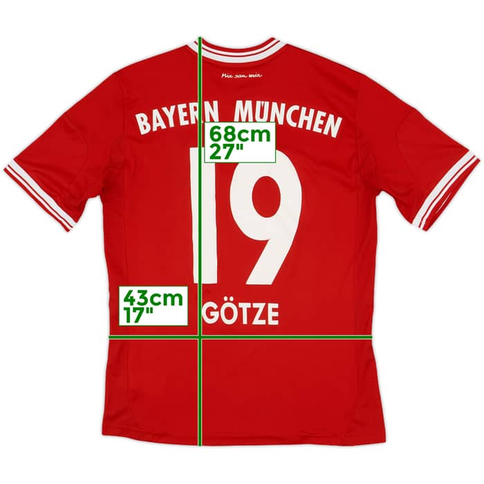 2013-14 Bayern Munich Home Shirt Gotze #19 - 8/10 - (L.Boys)