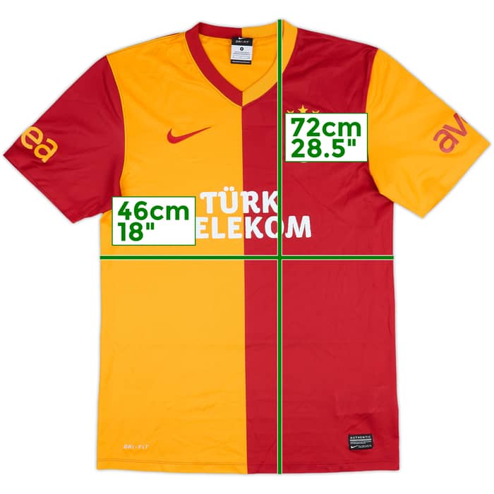 2012-13 Galatasaray Basic Home Shirt - 6/10 - (S)