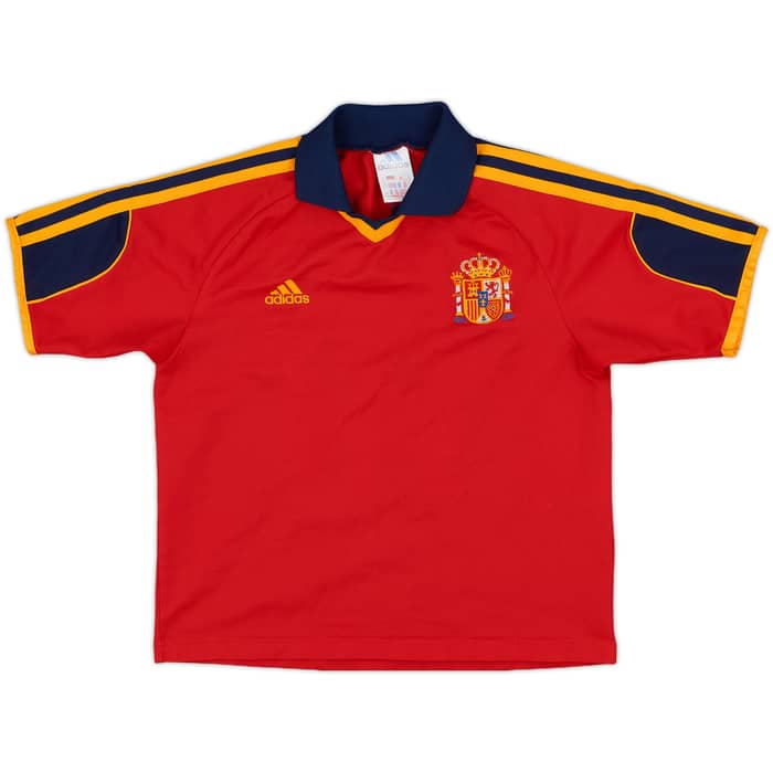 1999-02 Spain Home Shirt Raul #10 - 9/10 - (S.Boys)