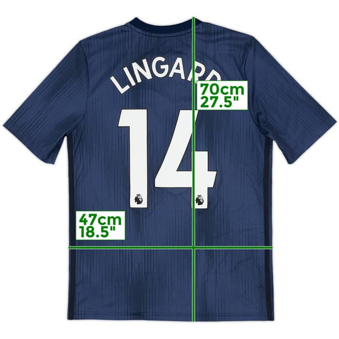 2018-19 Manchester United Third Shirt Lingard #14 - 10/10 - (XL.Boys)