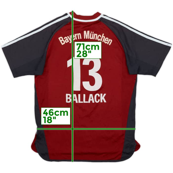 2002-03 Bayern Munich Home Shirt Ballack #13 - 6/10 - (M)