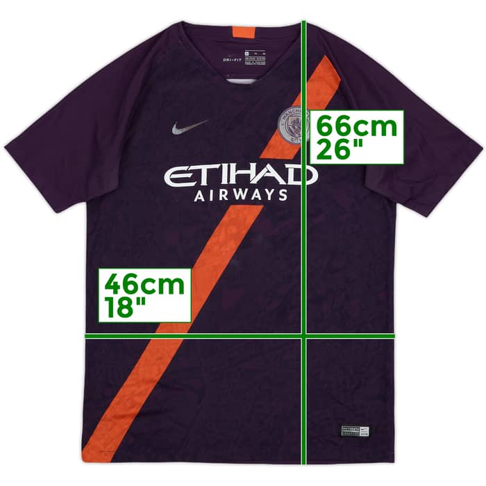 2018-19 Manchester City Third Shirt - 5/10 - (XL.Boys)