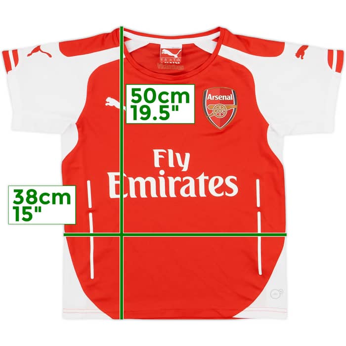 2014-15 Arsenal Home Shirt - 8/10 - (S.Boys)